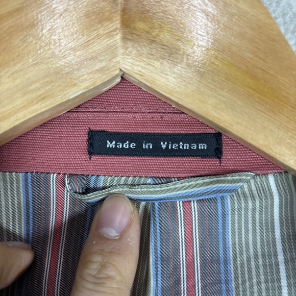 Flynt Mens Blazer Jacket Sz 42R Sport‎ Coat Bueller Salmon Stretch Cotton Preppy - Picture 4 of 8